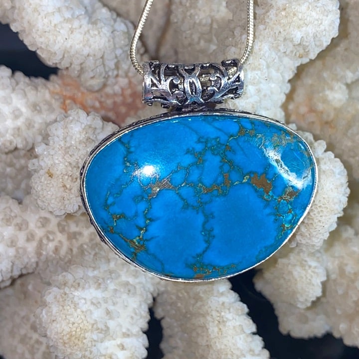 Exotic Turquoise statement pendant