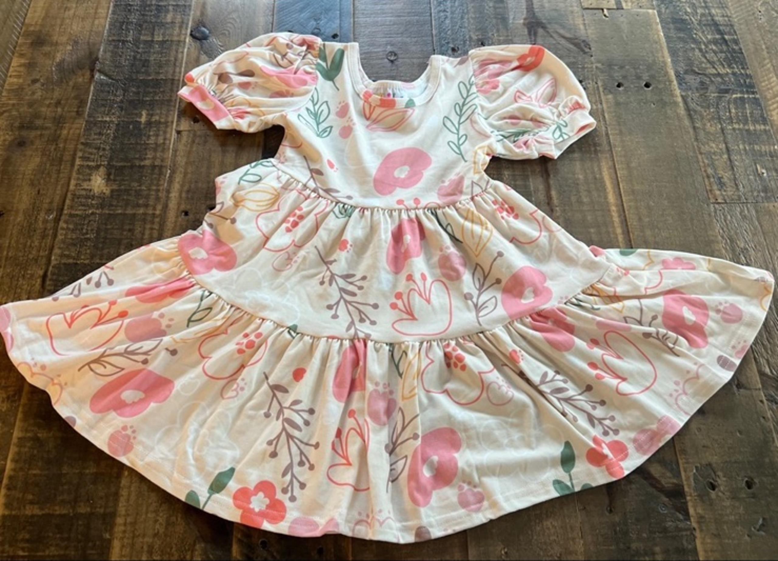 Dot Dot Smile size 2T Tier dress soft floral new