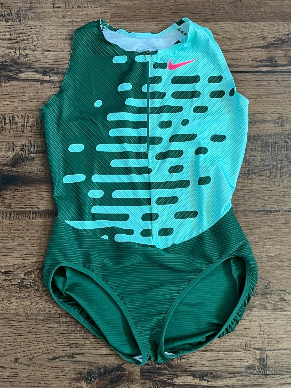 Nike Pro Elite Track Field Speed Bodysuit Made in USA ‘Green’ (size wmns L)