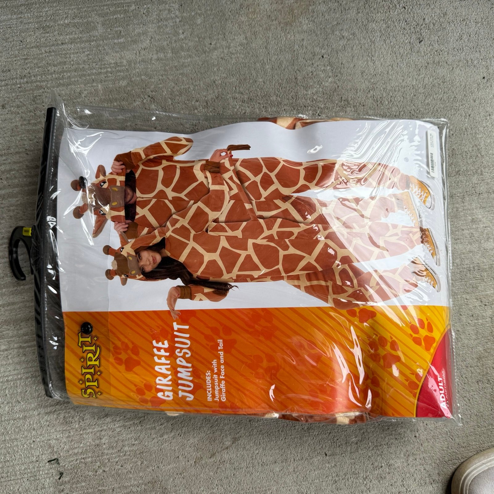 Spirit Halloween Adult Giraffe Jumpsuit Costume - medium