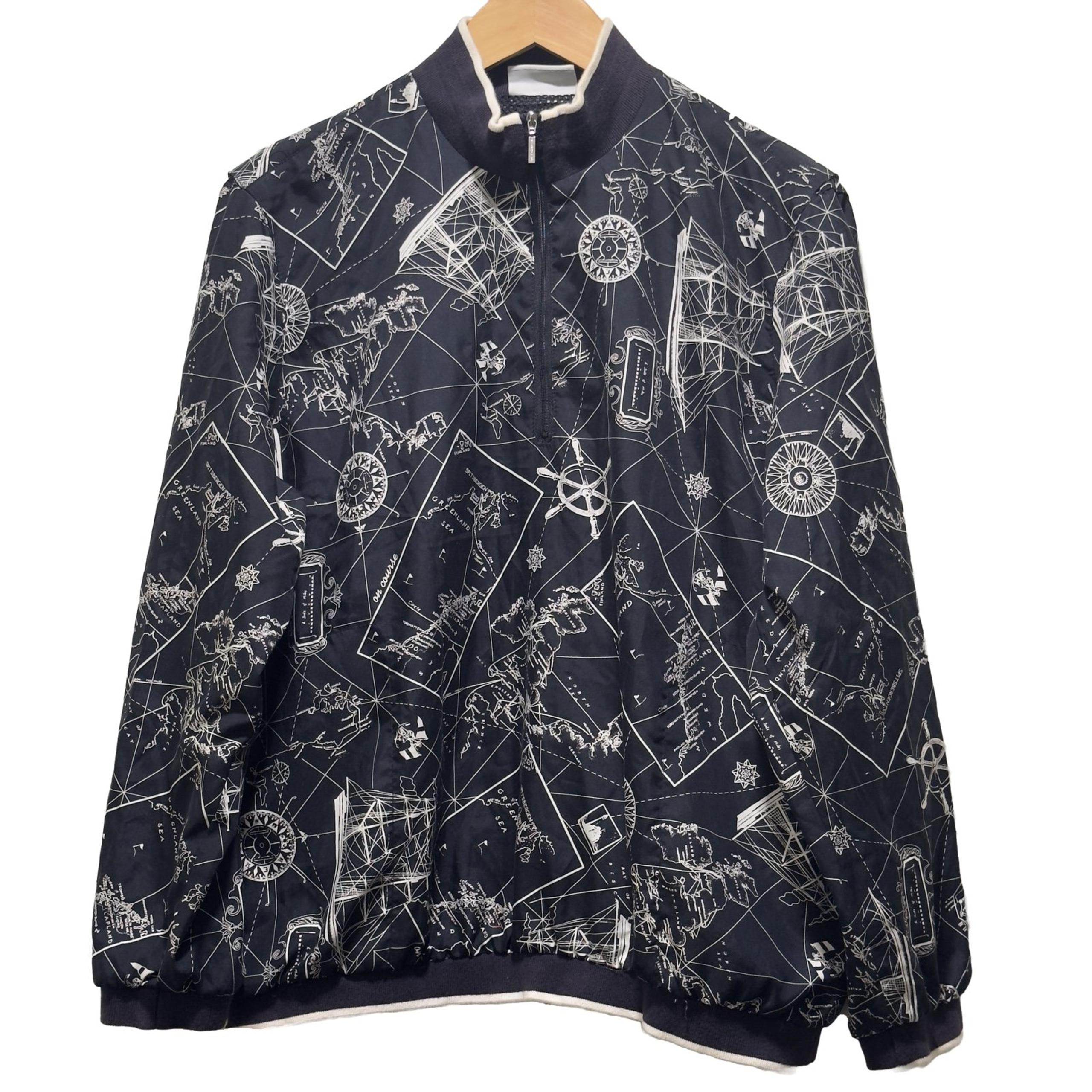 Vintage Liz Golf Navy & White Windbreaker Nautical Theme Large - Liz Claiborne