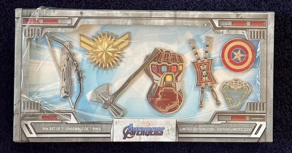 2019 Disney Marvel Avengers: Endgame Pin set of 7 Limited Edition Of 2200