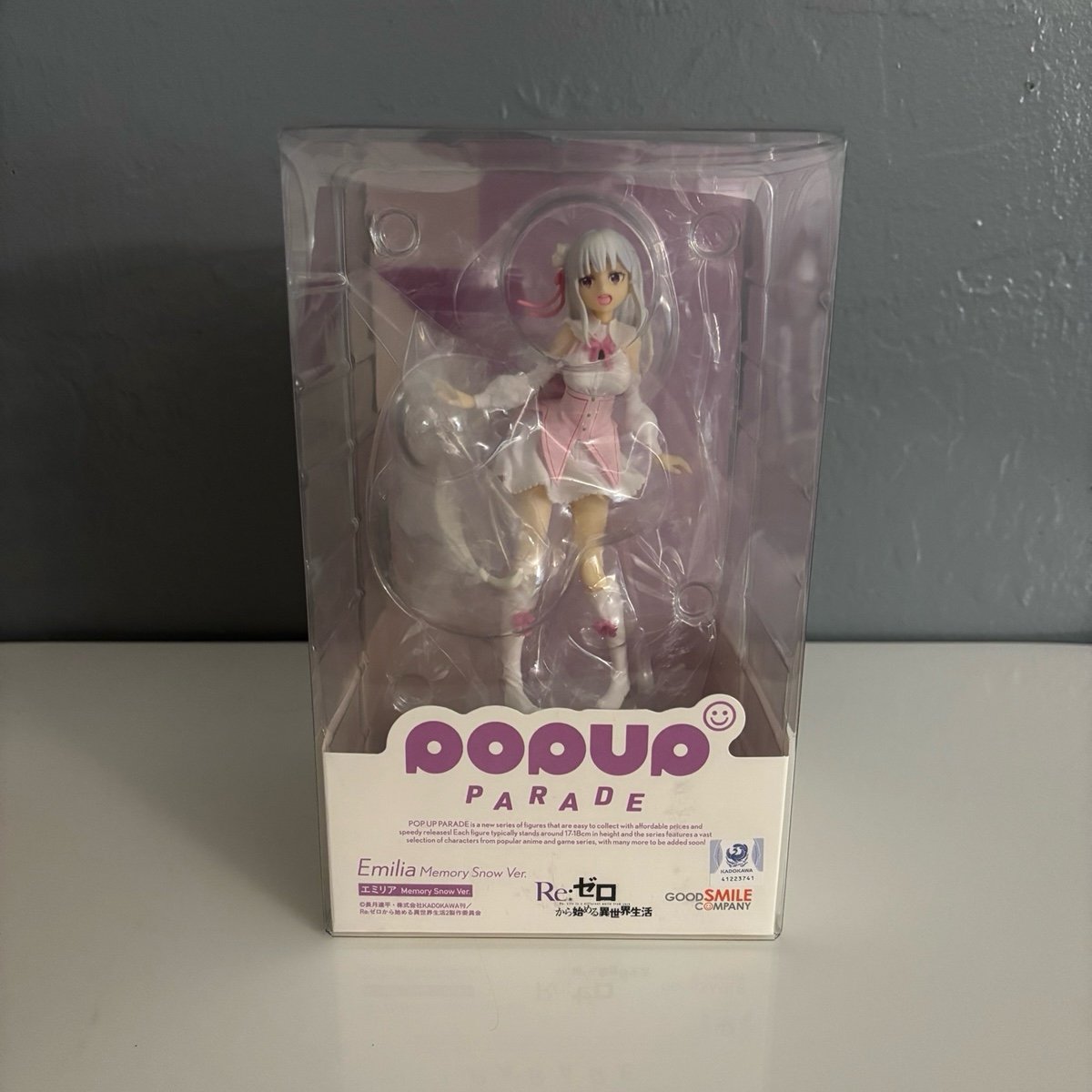 (Open Box) Emilia - Re:Zero - Pop Up Parade Figure - Good Smile Company