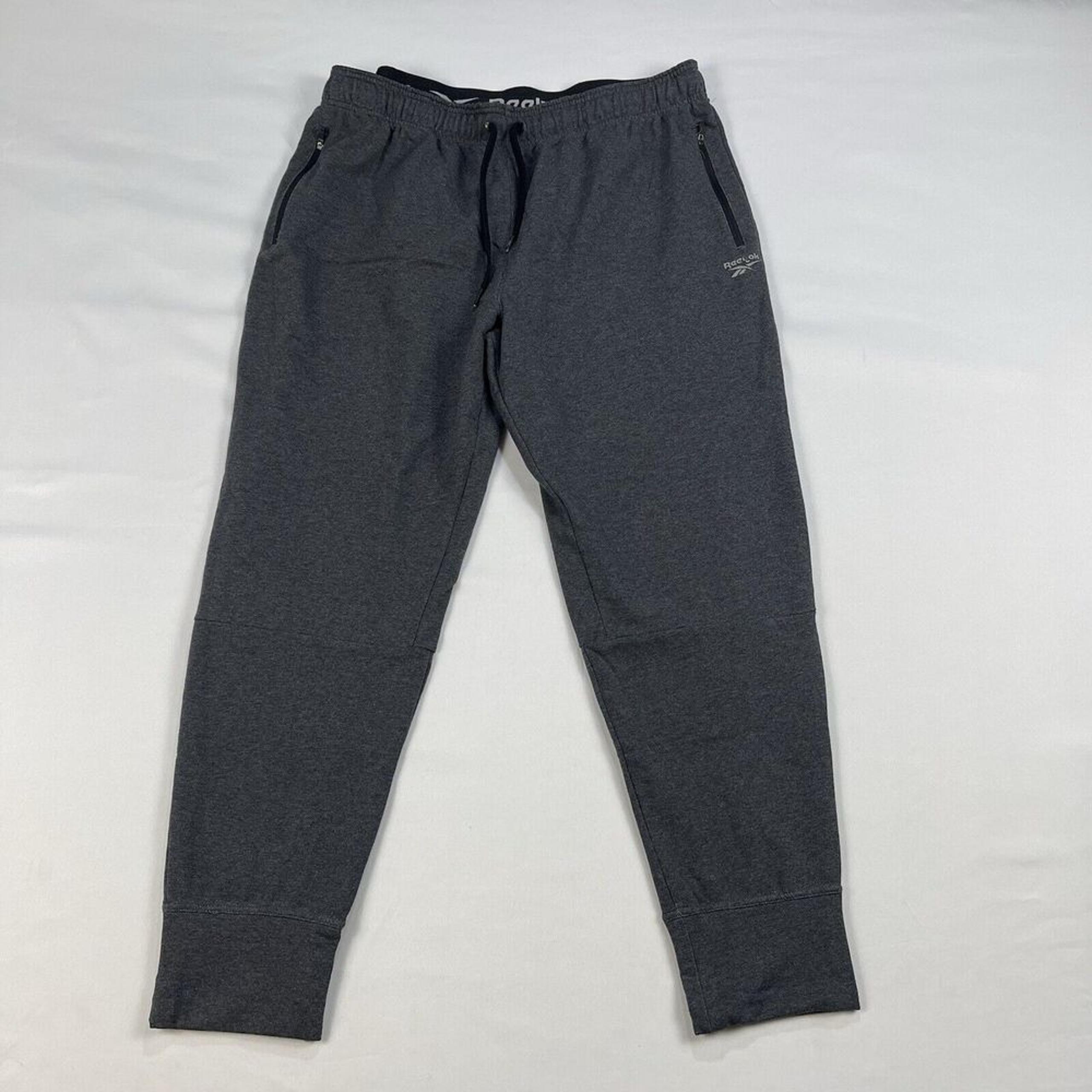 Reebok Joggers Heather Gray Sweatpants Mens  Size:XL