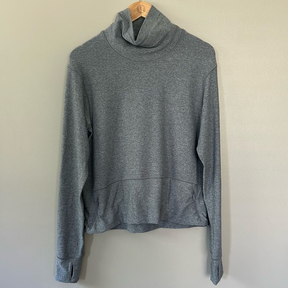 Lululemon Ready To Rulu Pullover Sz 4 Heathered Asphalt Grey