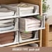 4 Pack Stackable Plastic Storage Basket