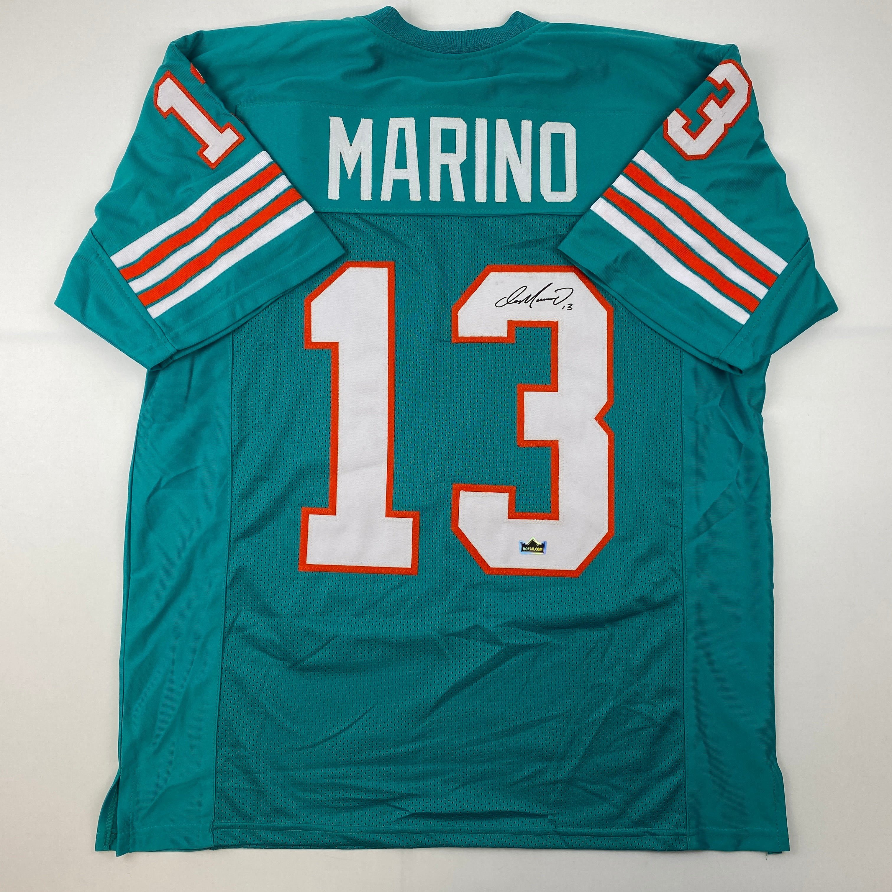 Facsimile Autographed Dan Marino Miami Teal Auto Jersey Size Men's XL