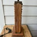 Vintage antique hard wood Chinese abacus table lamp