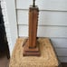 Vintage antique hard wood Chinese abacus table lamp