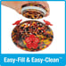 Nature's Way Bird Products GHF5 Hand Blown Garden Top Fill Hummingbird Feeder, 1