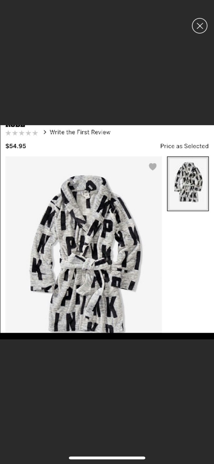 Vs Pink Robe