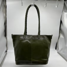 Patricia Nash Convertible Leather Mallory Tote Soft Olive