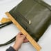 Patricia Nash Convertible Leather Mallory Tote Soft Olive