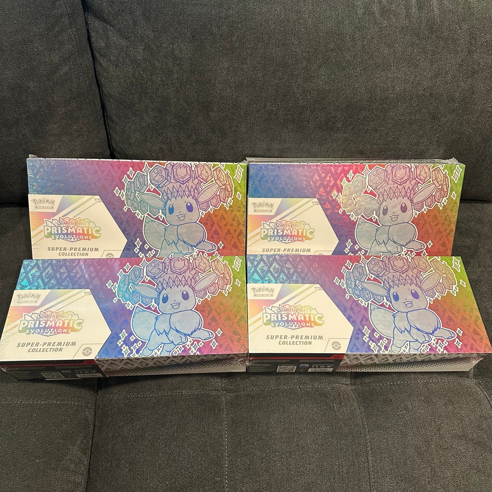 4x Prismatic Evolutions Super Premium Collection SEALED - LOT OF 4