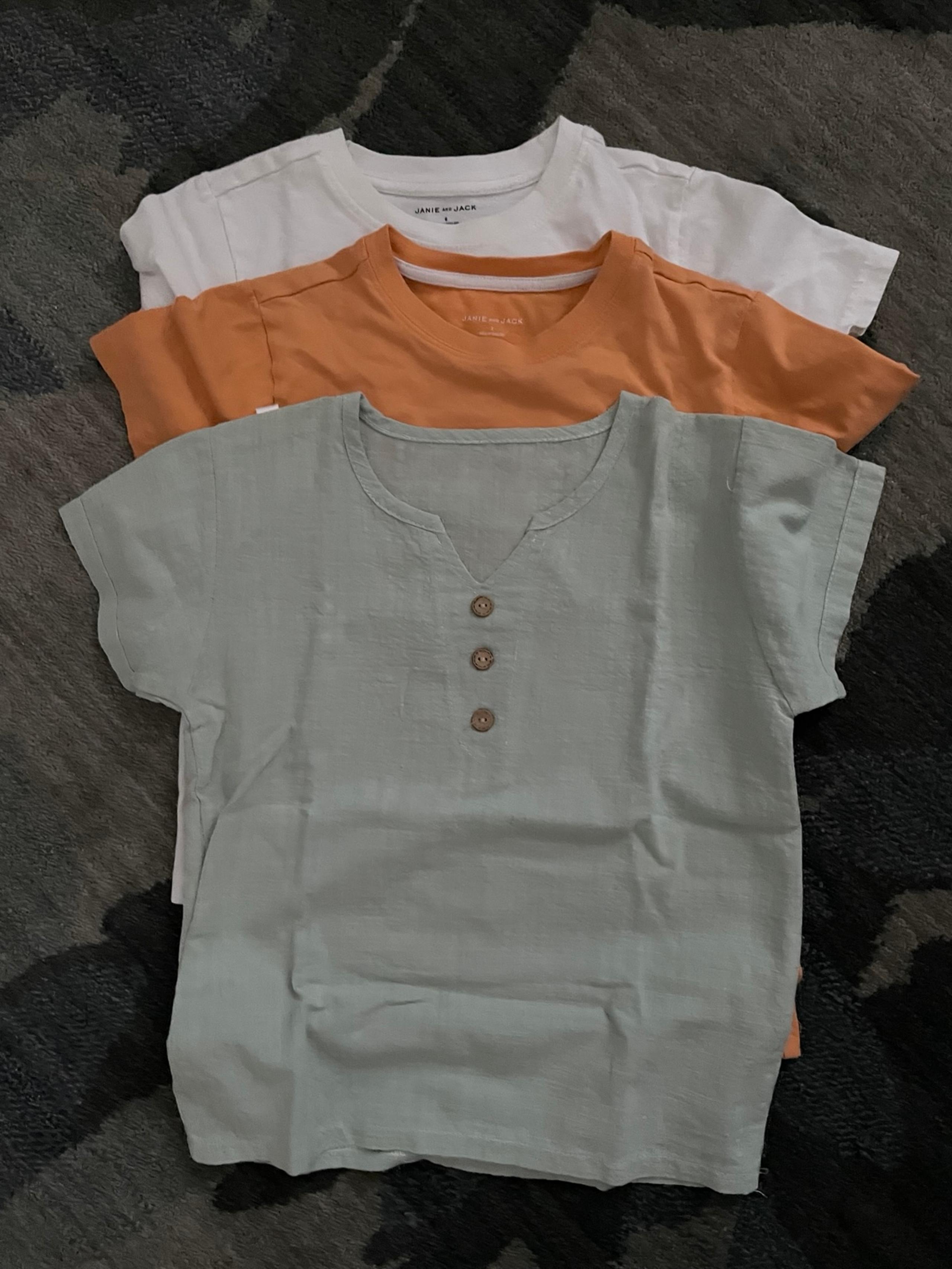 Jannie and Jack tees bundle size 6 & 7 - Janie and Jack