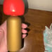 Lucie Kaas Sketch Inc Wood Kokeshi Doll Aladdin Sane David Bowie hand painted