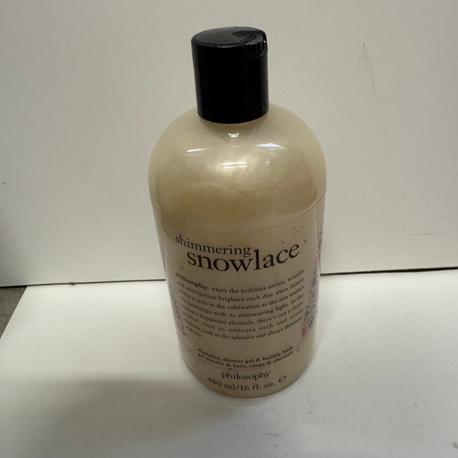 Philosophy Shimmering Snowlace Shampoo, Shower Gel & Bubble Bath 16 OZ