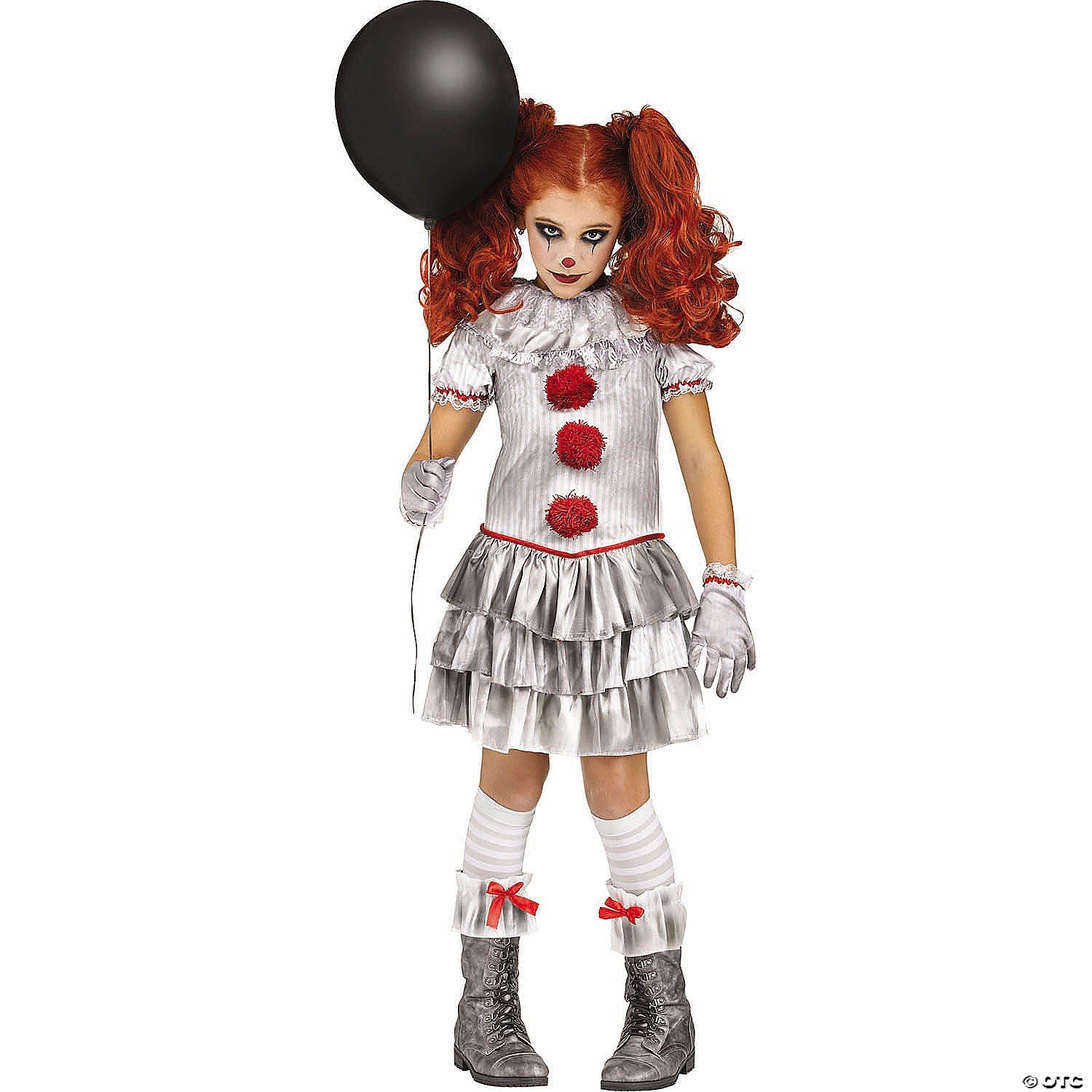 Carnevil Clown Chld Cstm Xl