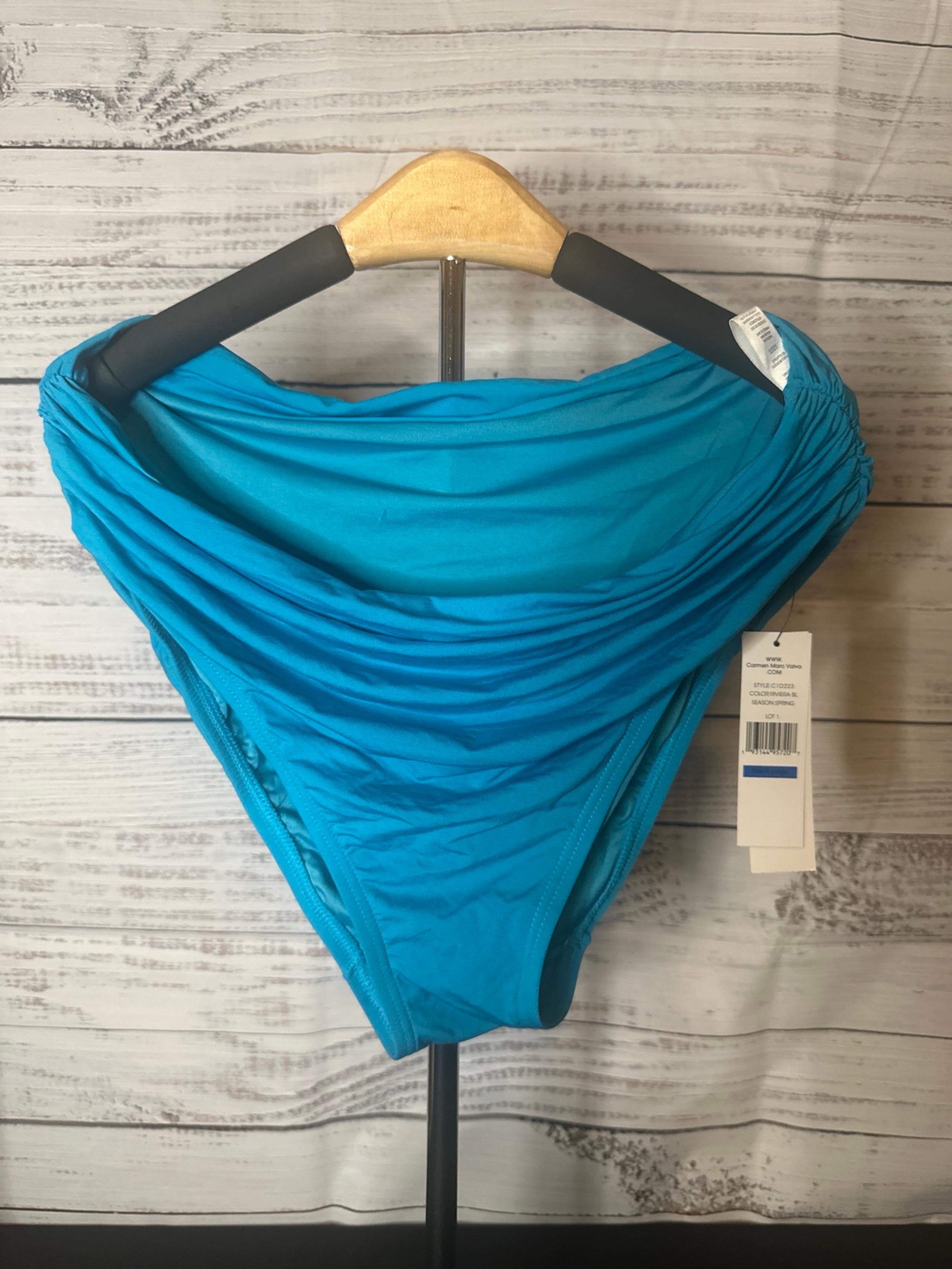 *NEW* Carmen Marc Volvo Blue High Waist Swim Bottoms