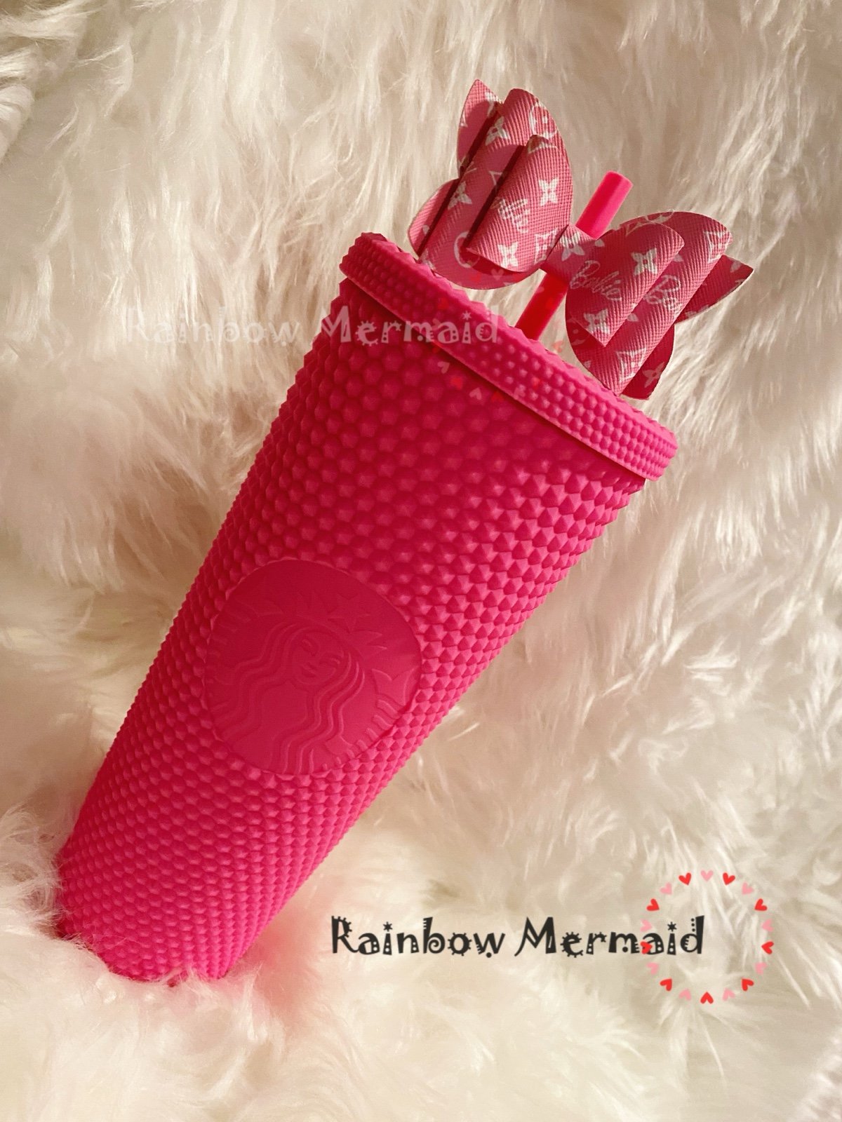 ⭐️NWT ✨RARE✨ Starbucks Barbie Hot Pink Studded OG China relaase⭐️