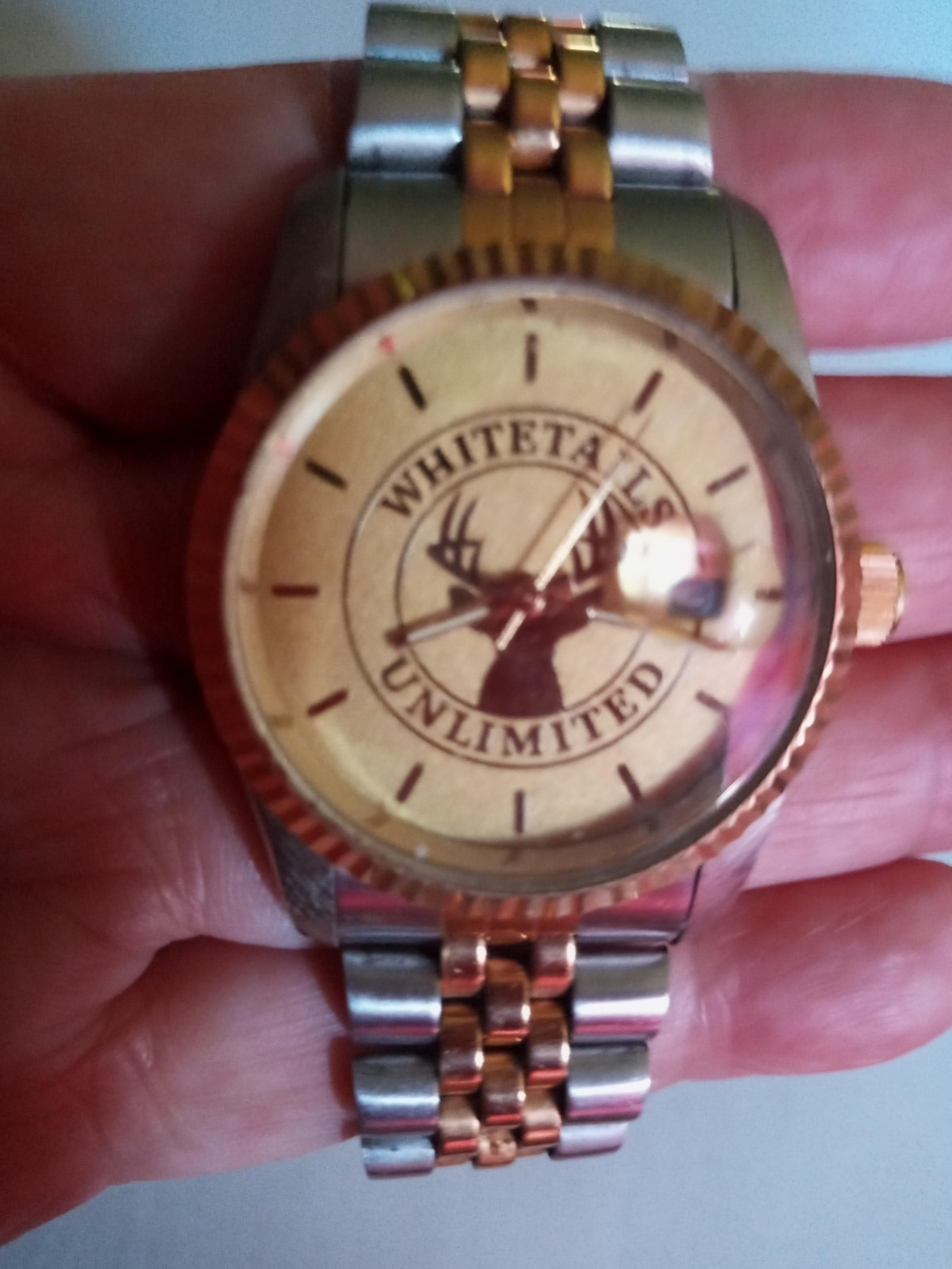 Croton Whitetail Unlimited Gold-tone Mens Watch Japan Bonus