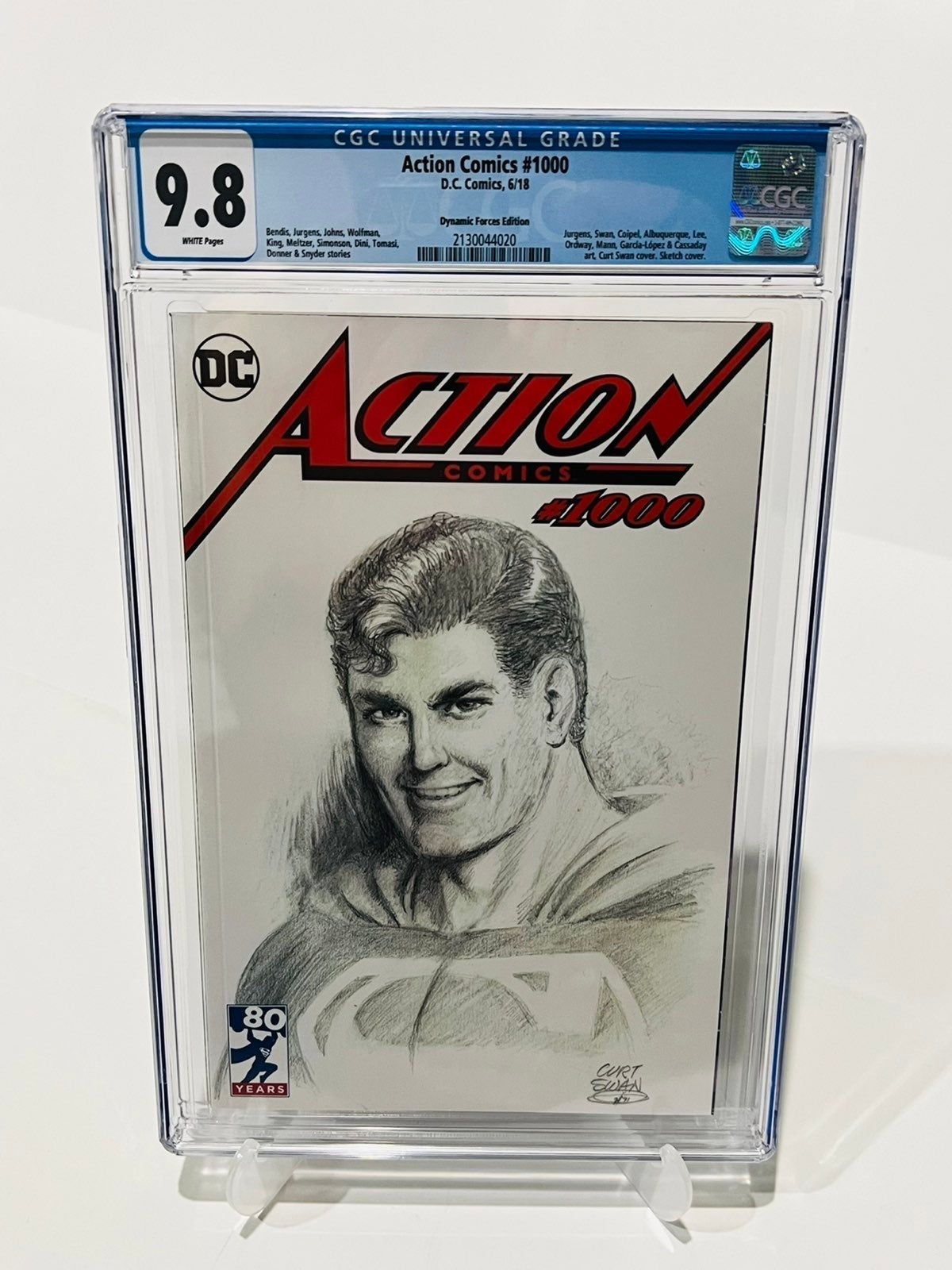 Action Comics #1000 Swan Sketch DF Variant Limited 4000 CGC