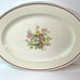 1940's Vintage Floral Edwin M Knowles China Co. 15 1/2 Oval Platter Gold Edge