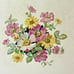 1940's Vintage Floral Edwin M Knowles China Co. 15 1/2 Oval Platter Gold Edge