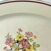 1940's Vintage Floral Edwin M Knowles China Co. 15 1/2 Oval Platter Gold Edge
