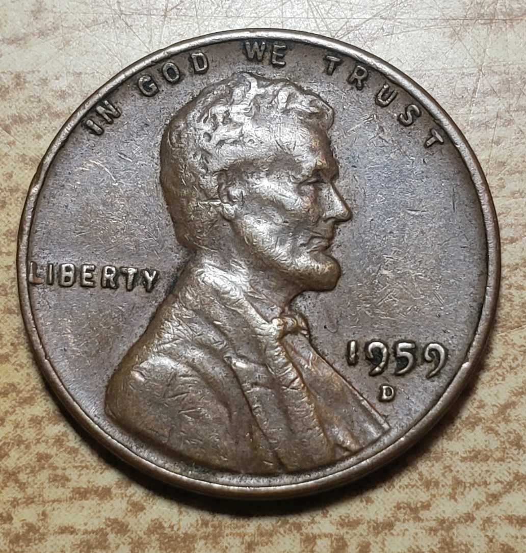 1959 D LINCOLN PENNY w/ ERRORS