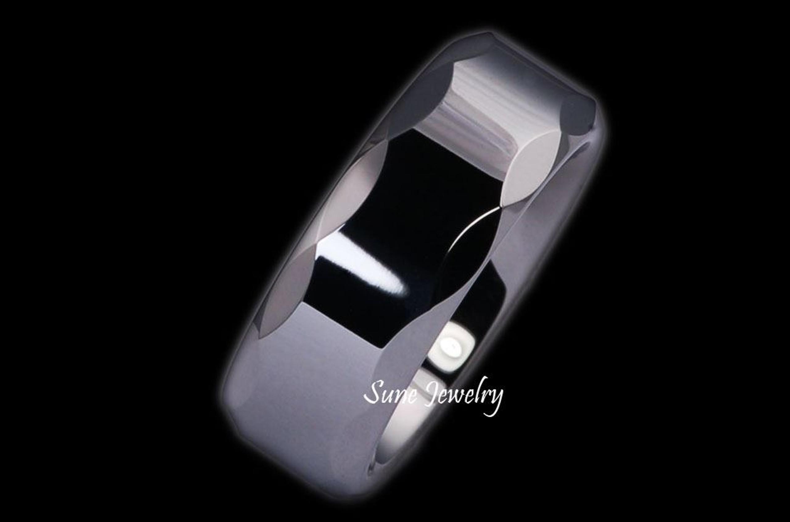 Sz 7 Tungsten Carbide Mens Ring
