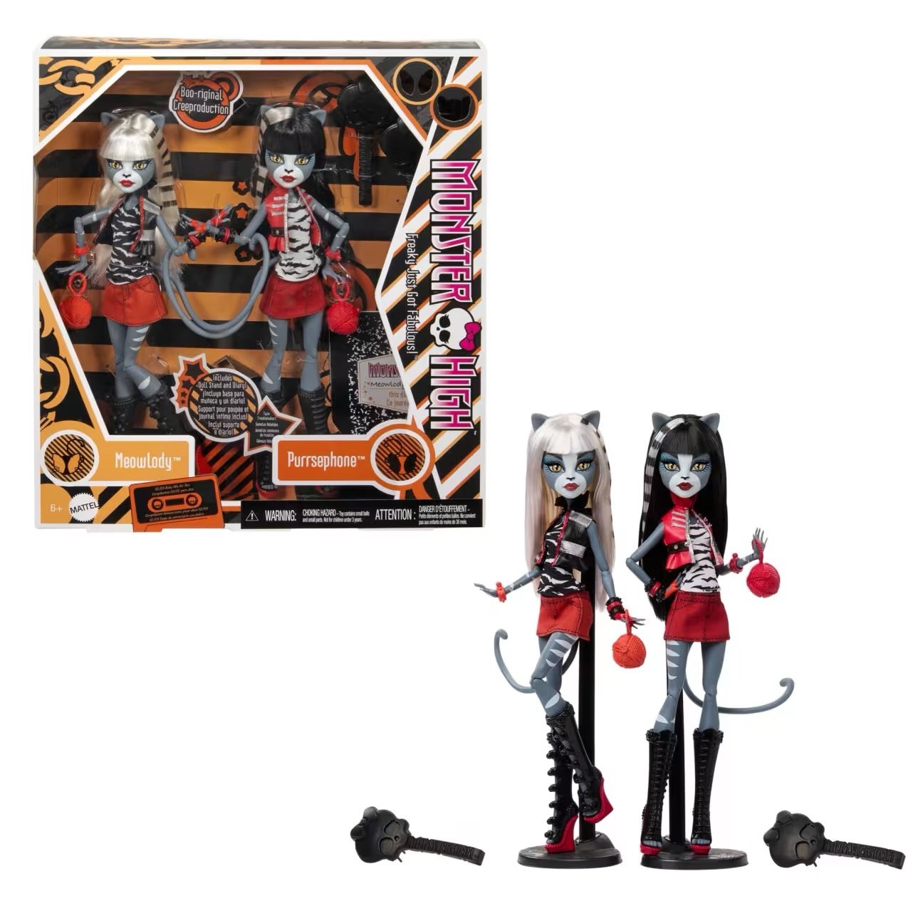 Monster High Creeproduction Meowlody and Purrsephone