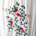 Neiman Marcus Womens Longline Shirt Dress Embroidered Midi White Floral Medium
