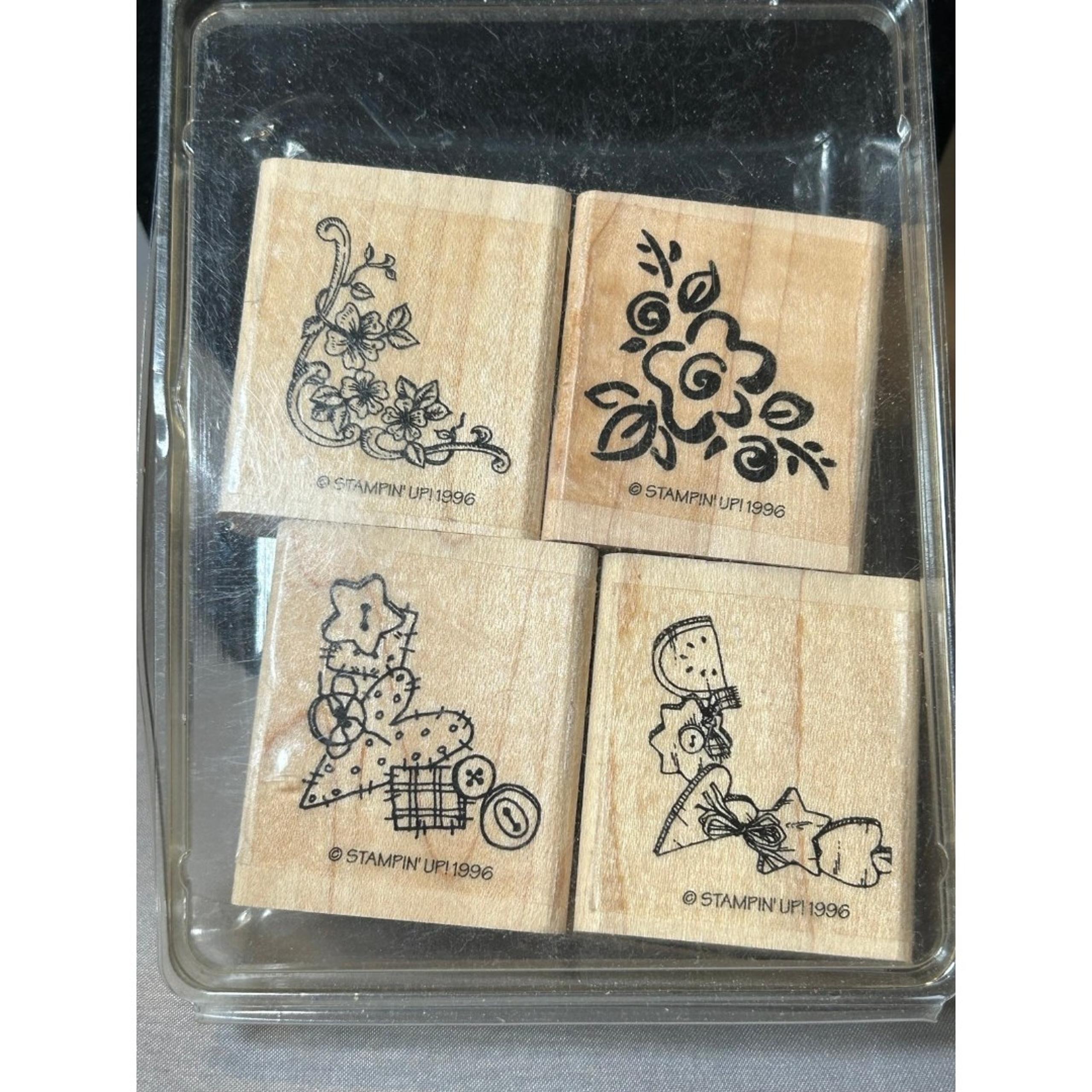 Vintage Stampin’ Up Rubber Crafting Stamp Pack 1996