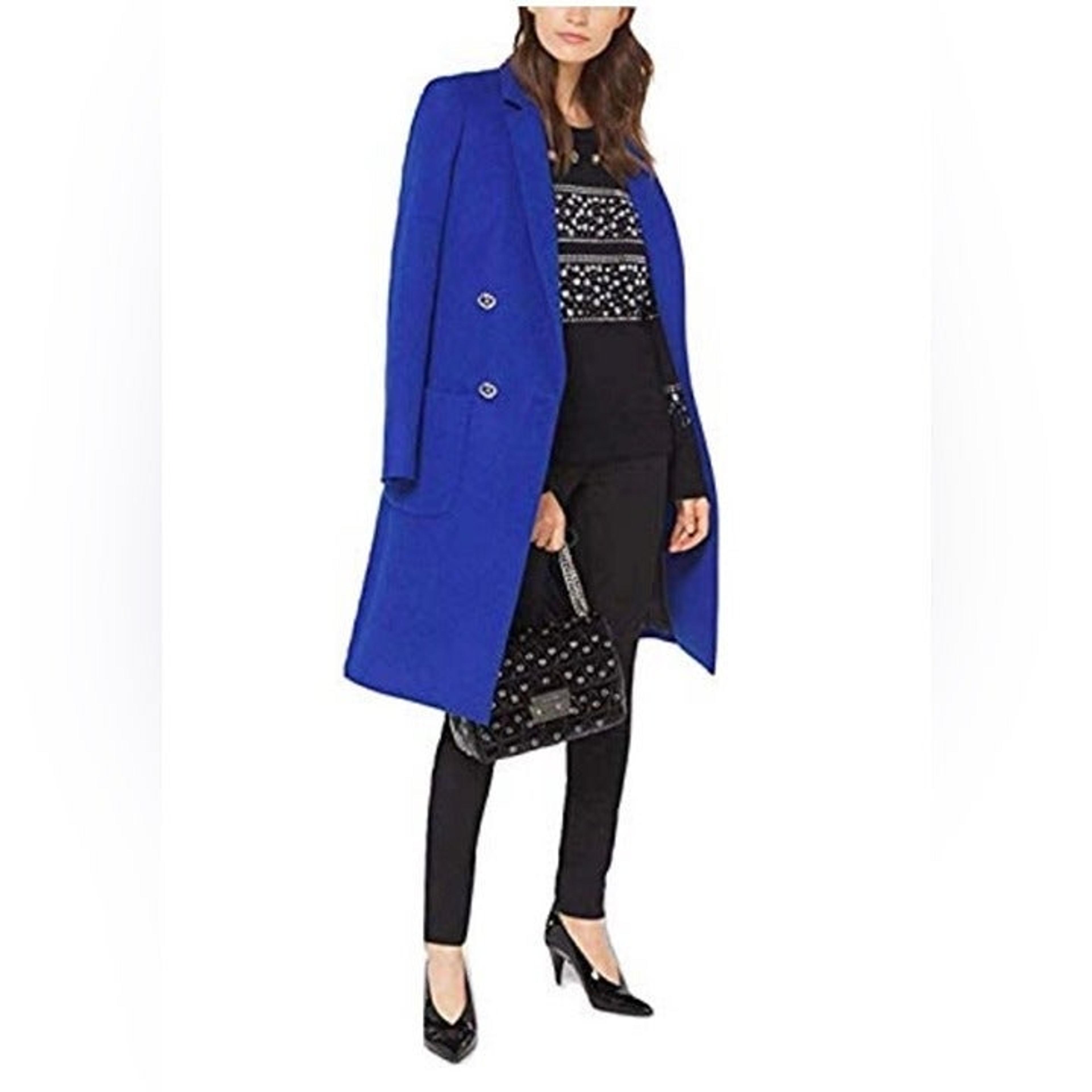 Michael kors blue coat Clearance