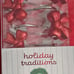 Hello Kitty Holiday Shower Curtain with 12 red bow curtain hooks new