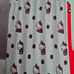 Hello Kitty Holiday Shower Curtain with 12 red bow curtain hooks new