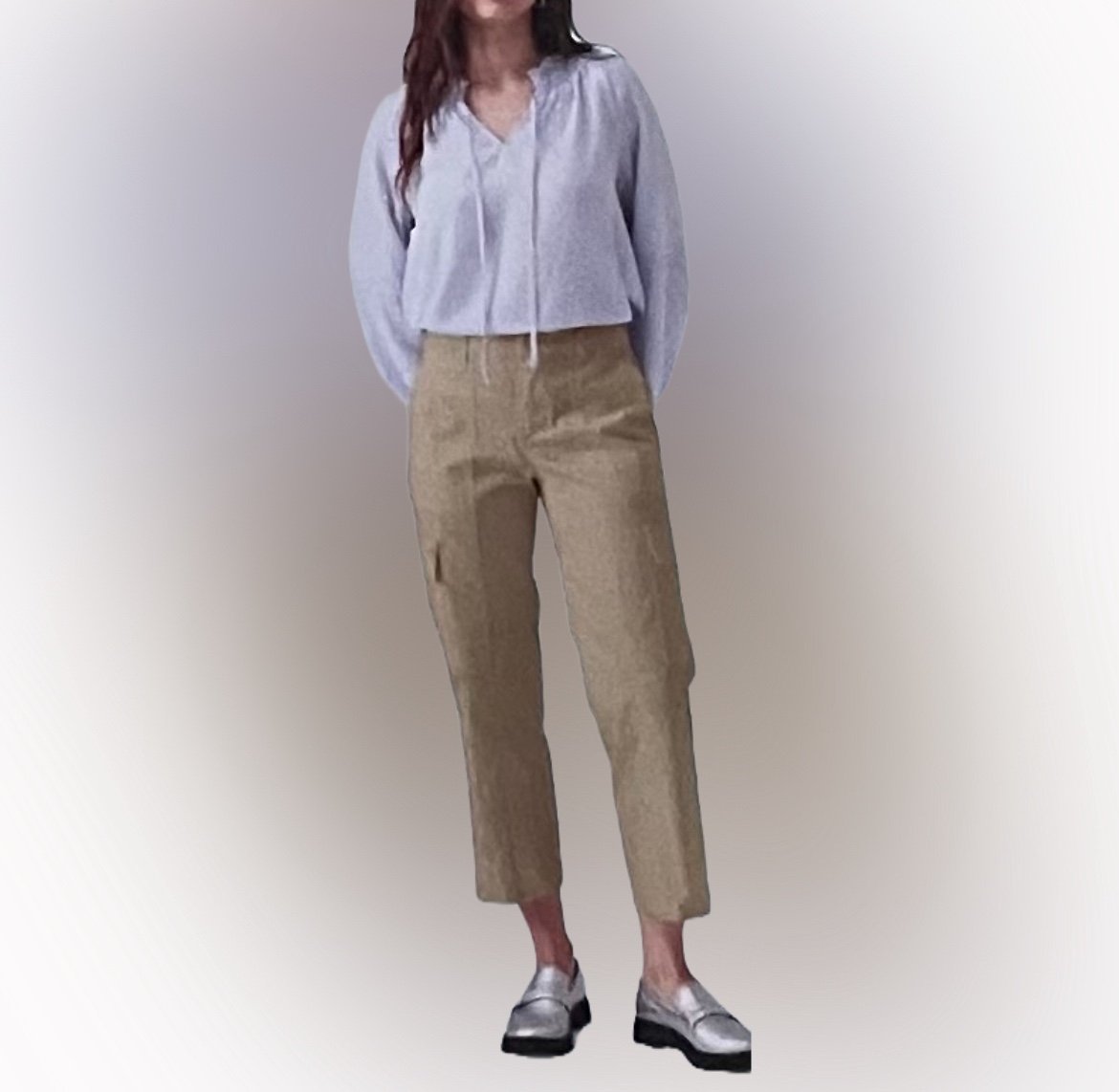 Social Standard by Sanctuary Women’s Cargo Crop Pants Size:XS Beige (NWT)