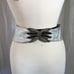 Avi | Women’s | Belts | M | Vintage Metallic Moon Silver Belt w/ Jeweled Buckle