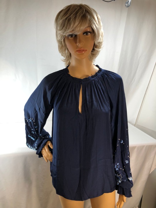 Ramy Brook Women's Gisela V Neck Long Sleeve Top
