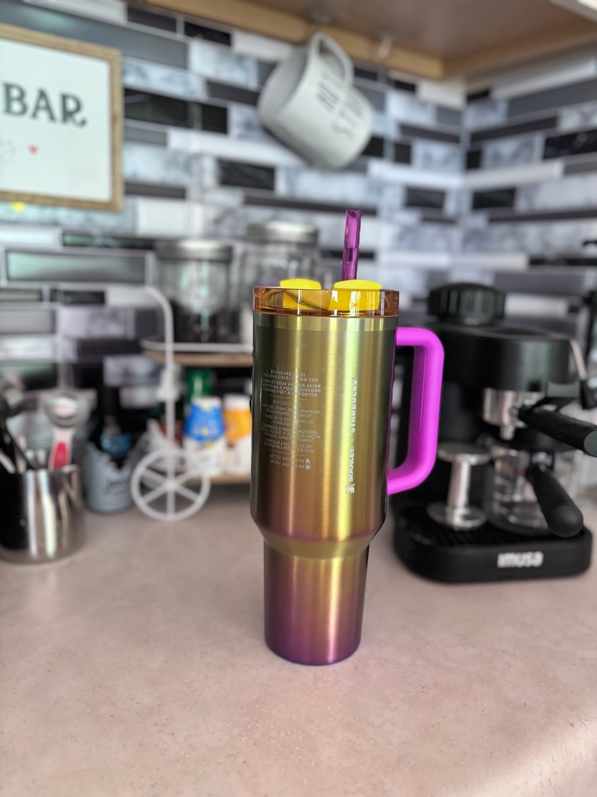 Stanley X Starbucks 40oz Tumbler Purple Iridescent Summer 2024