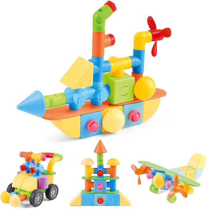 25-in-1 Magnetic 3D Building Shapes, Magnet Blocks Tiles,STEM Educational Toys w