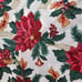 Set 2 Vintage Christmas Poinsettia DHC Holiday Table Cloth Topper Square Napkins