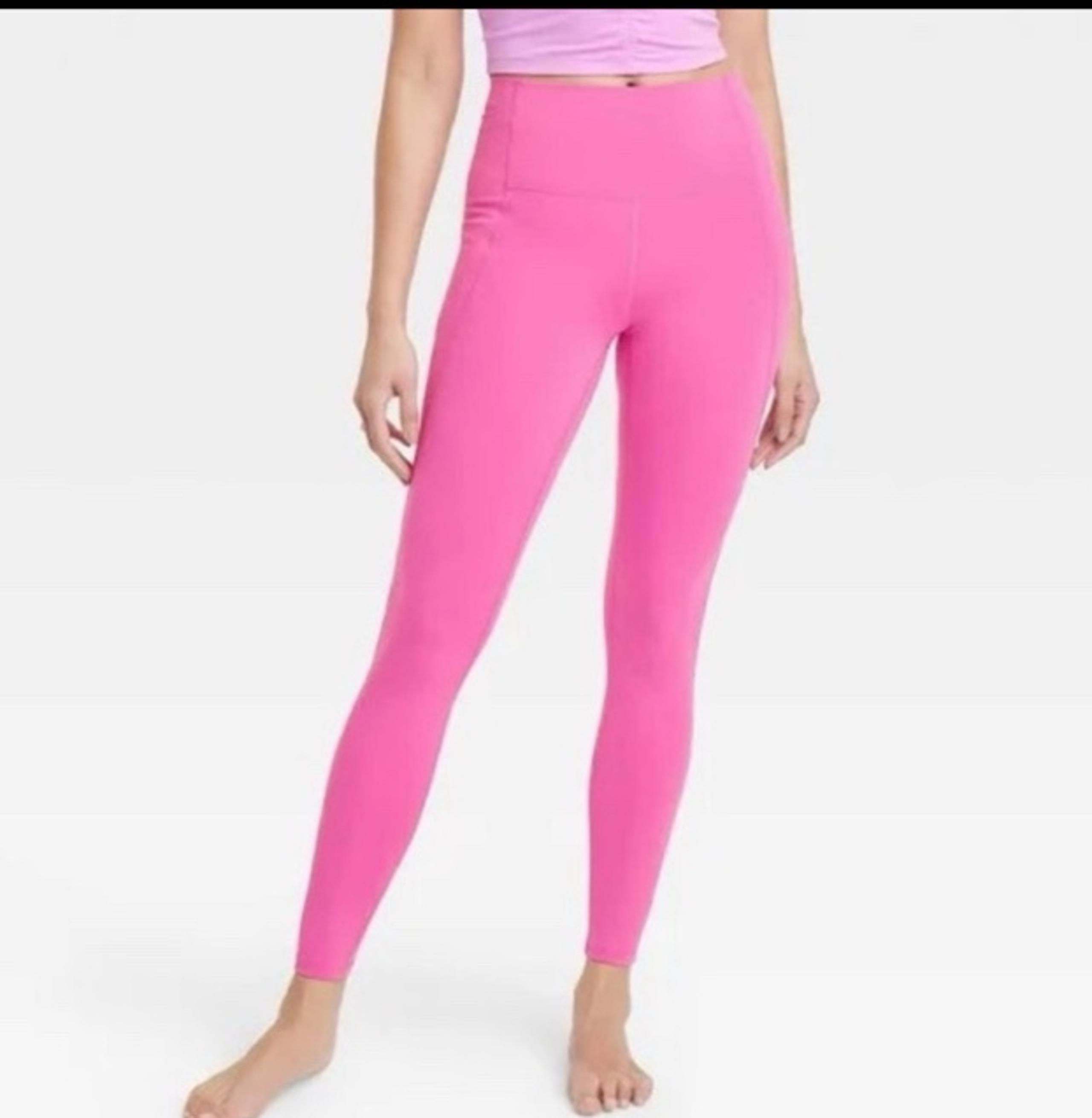 All in Motion Women's Brushed Sculpt High-Rise Leggings Pink Size l