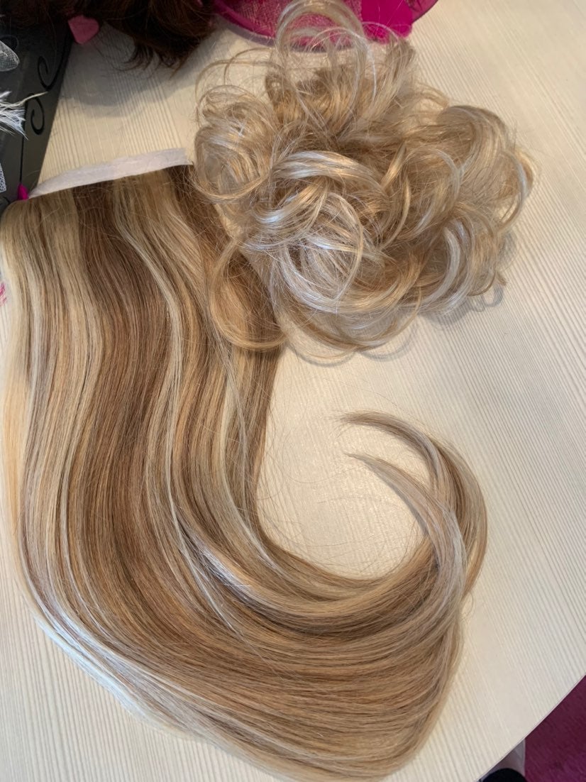 Bundle Special. Human Hair Pony & Bun
