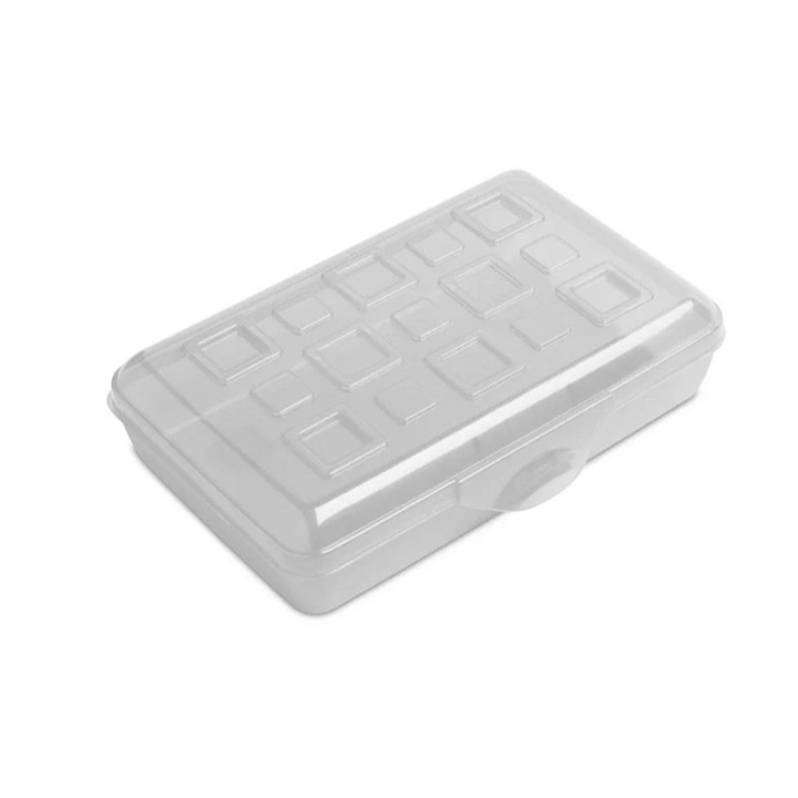 Sterilite Small Pencil Box Plastic, Clear 10 Pack