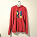 Men's Polo Ralph Lauren Logo Red Hooded Sweatshirt Long Sleeves Size Large