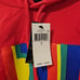 Men's Polo Ralph Lauren Logo Red Hooded Sweatshirt Long Sleeves Size Large