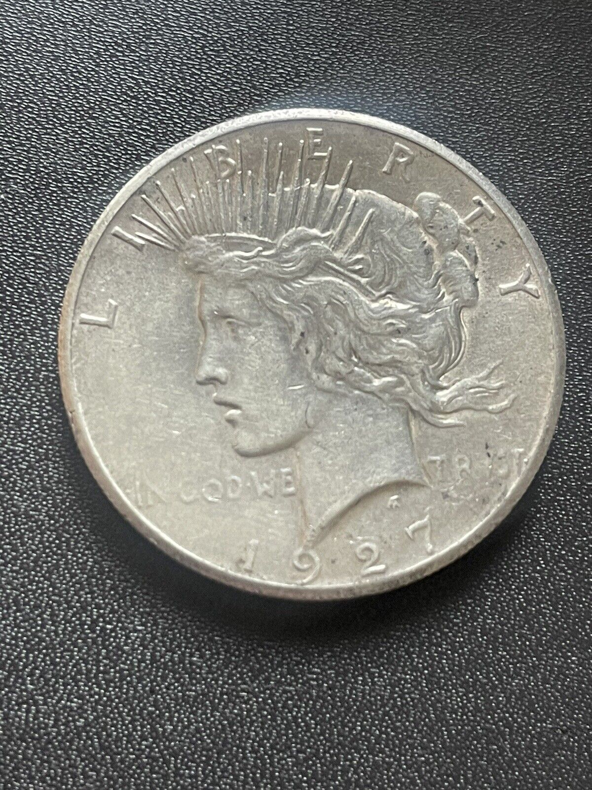 1927 Peace Dollar 1 Silver High Grade BU Nice Coin Nice