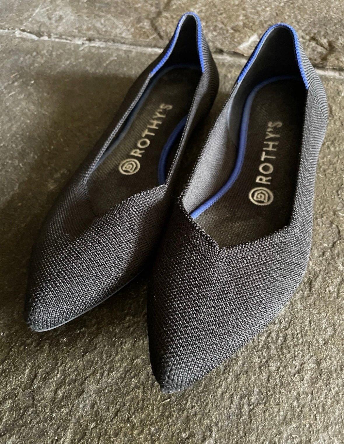 Rothy’s the Point flats size 8.5 Black